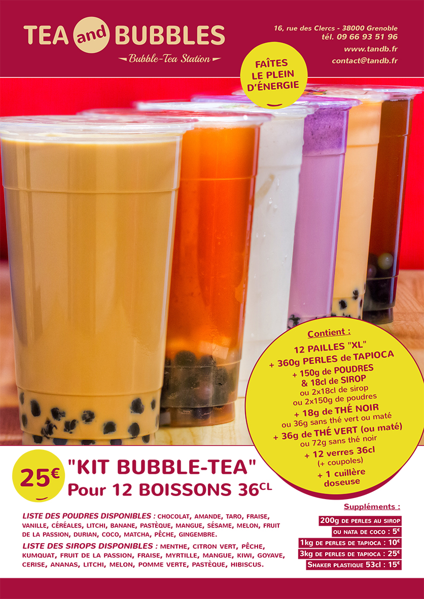 Kit Bubble Tea - Complet
